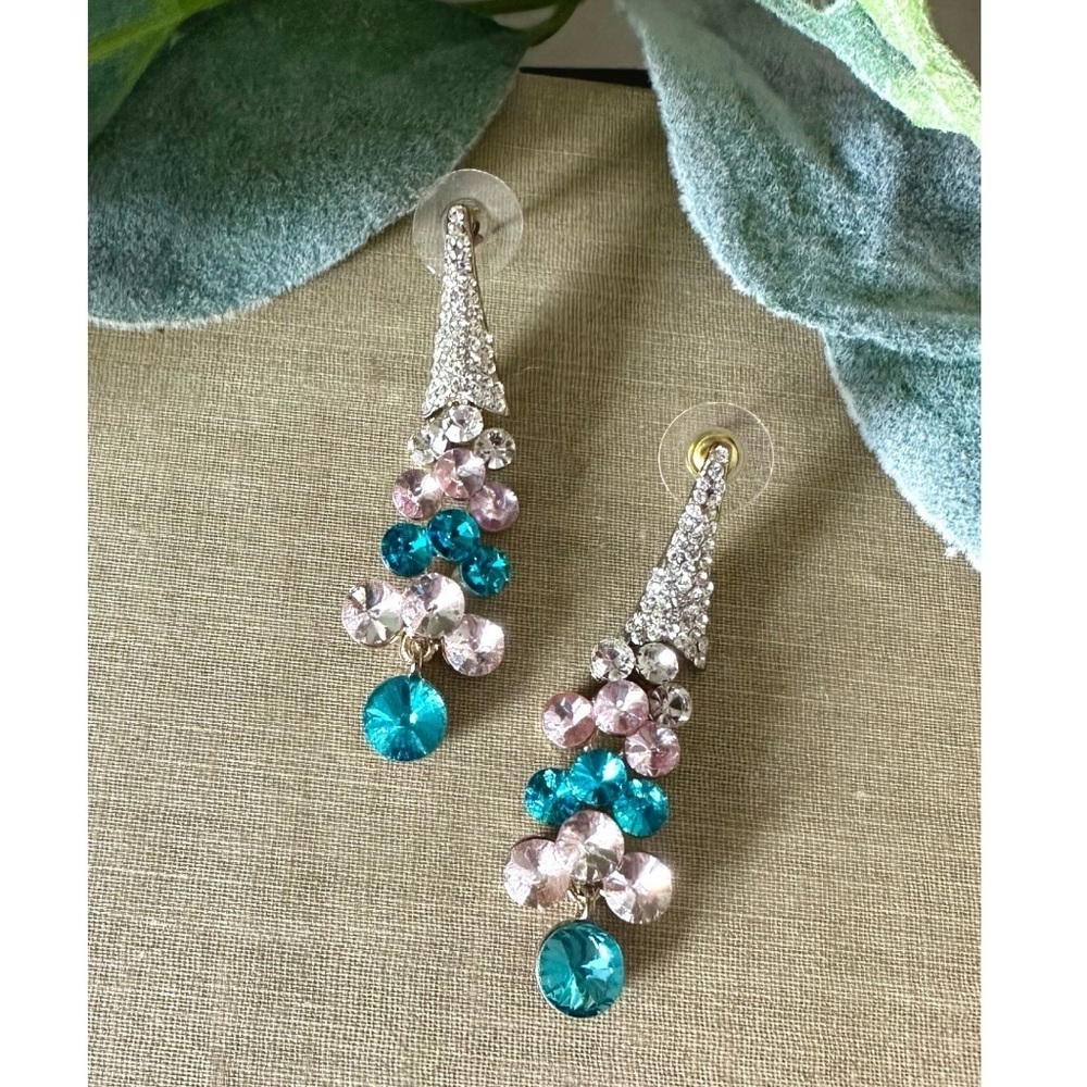 Rhinestone chandelier earrings
